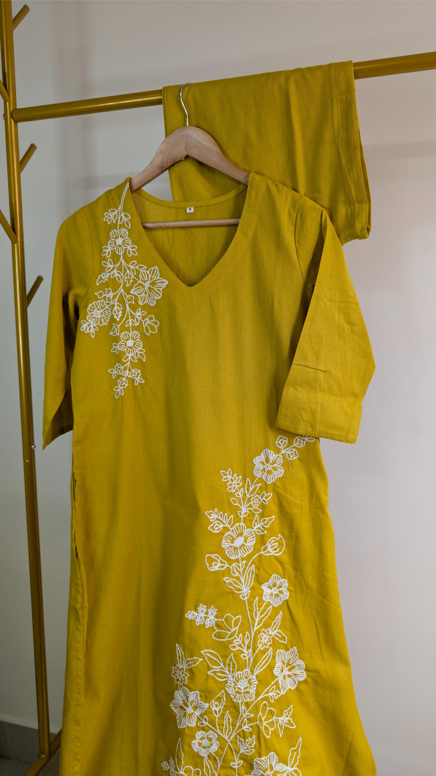 Elegant Embroidered Cotton Kurti Set – Multiple Colors Available (AC00041)