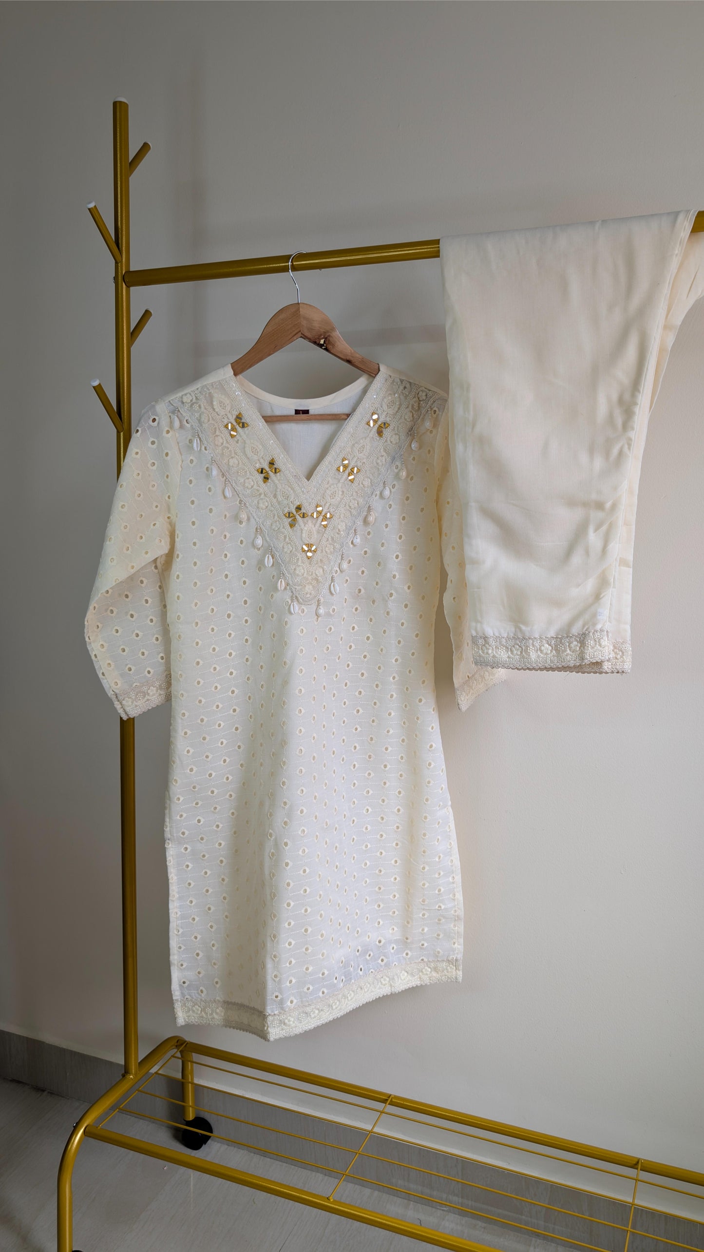 Elegant Off-White Co-Ord Set (AC00044)